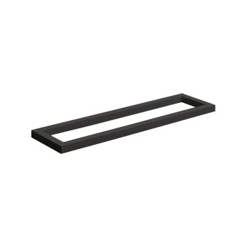 Porta asciugamani - Porta accessori Grela in acciaio nero L.40 cm