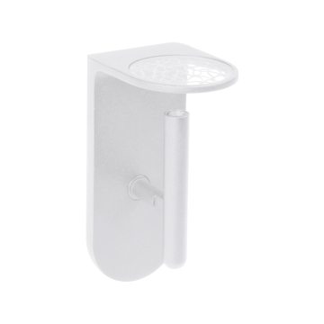 Lampada applique LED con luce orientabile Ciari in alluminio bianco