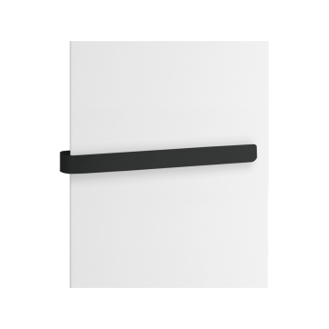Porta asciugamani per termoarredo Caligo in acciaio nero L.52,9 cm