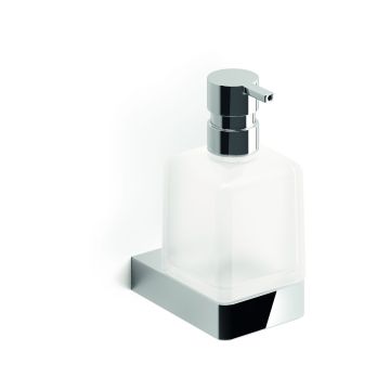 Dispenser sapone a parete Indissima-Chrome cromo lucido/vetro satinato 250 ml