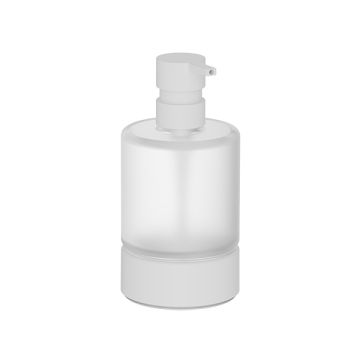 Dispenser sapone da appoggio Mito bianco opaco/vetro satinato 250 ml