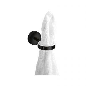 Anello Porta asciugamani Baketo in ottone nero