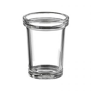 Bicchiere portaspazzolini Gealuna in vetro trasparente