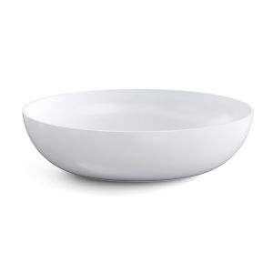 Lavabo ovale da appoggio Acquaio in ceramica 49x34,5 cm bianco lucido
