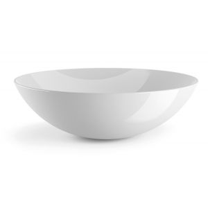 Lavabo tondo da appoggio Acquaio in ceramica Ø29,5 cm bianco lucido