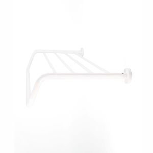 Porta teli con Porta asciugamani One bianco opaco L.65 cm