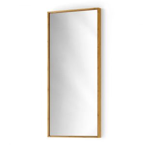Specchio con cornice Canavera reversibile in bambù 90x40 cm
