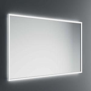 Specchio quadrato con luce LED 6000k Pirano+ by Inda 80x80 cm nero opaco