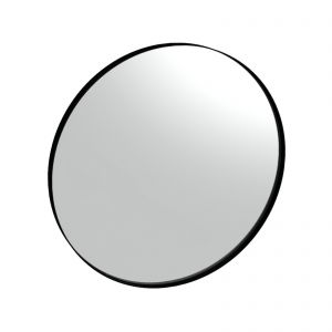 Specchio tondo con cornice Speci 90, nero